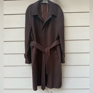 Suitsupply Men's Wool Brown Overcoat